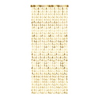 Gouden kerstboom decoratieve gordijn van 2,45 x 1 m