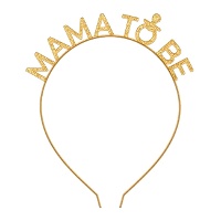 Diadeem voor 'Mama to be' in goud