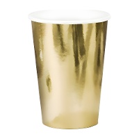 Metalen bekers van 220 ml - 6 stuks