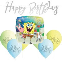 Decoratiepakket voor SpongeBob feestje - 14 stuks