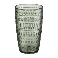 Beker van 500 ml in mosgroen (acryl) met reliëf