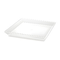 Kunststof vierkante borden van 13 cm - 25 stuks