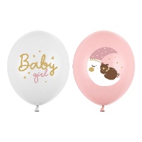 Latex baby moon ballonnen van 30 cm - 50 stuks