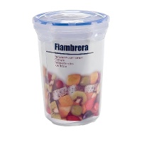 Cilindrische plastic Tupper van 1,2 L