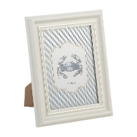 Fotolijst 13 x 18 cm, wit in vintage-stijl