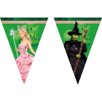 Wicked-wimpel met Glinda en de Boze Heks