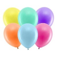 Assortiment pastelkleurige latex ballonnen van 30 cm - 10 stuks