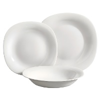 Vierkant servies - 18 stuks