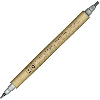 Zilveren dubbele punt lettering marker - Zig - 1 eenheid
