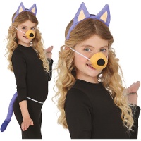 Blauw hondensetje - 3-delig