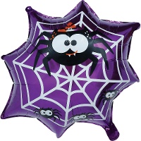 Folieballon met spinnenweb - 60 cm