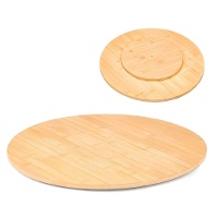 Rond draaiplateau van bamboe 50,5 cm voor hapjes