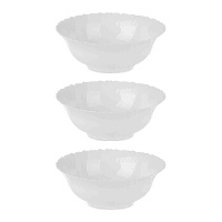 Kom van 23 cm rond van opaalglas - 3 stuks