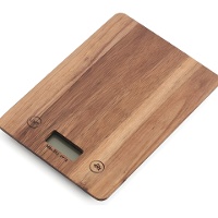 Digitale keukenweegschaal van acaciahout
