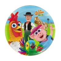 Zenon's Boerderij borden van 18 cm - 8 stuks