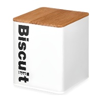 Metalen blik van 16,5 x 13 x 13,7 cm voor koekjes - 1 stuk