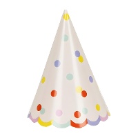 Confetti-feesthoedjes - 6 stuks