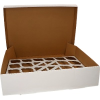 Rechthoekige doos voor 24 cupcakes - 10 stuks