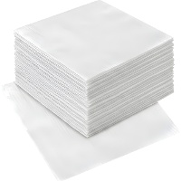 Witte servetten van 16,5 x 16,5 cm - 80 stuks