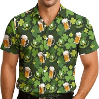 Heren Sint-Patrick's Dag Kostuum Shirt