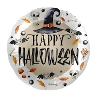 Happy Halloween heksenhoed ballon van 43 cm - Premioloon