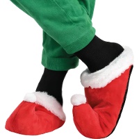 Kerstmanpantoffels van 30 cm - 1 paar