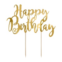 Topper voor verjaardagstaart - 1 stuk