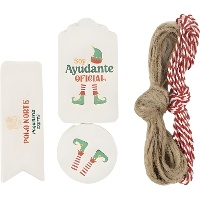 Elflabels voor cadeaus - 25 stuks