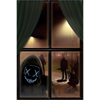 Muurdecoratie van killing day 1,20 x 0,80 m