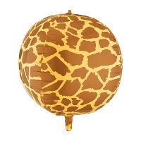 Orbz-ballon met giraffenprint, 50 cm