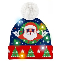 Lichtgevende kerstmuts van de Kerstman