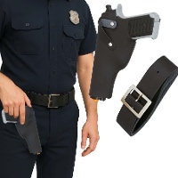 Politieholster met pistool en riem