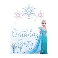 Personaliseerbaar Frozen-bord 42 x 30 cm met stickers