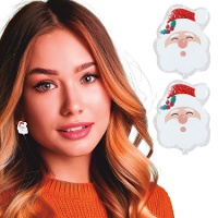 Lachende Kerstman oorbellen - 1 paar