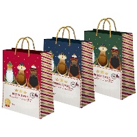 Geschenktas van 32 x 26 x 10 cm met vintage Koningen - 1 stuk