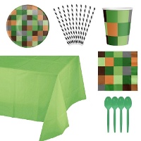 Pakket voor een Minecraft-feestje - 8 personen