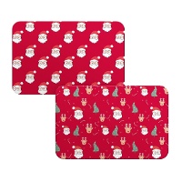 Rode Kerstman Placemat 43 x 28 cm - 1 stuk