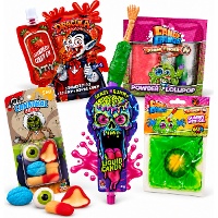 Halloweenpakket met gekke snoepjes - 5 stuks