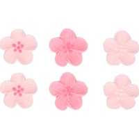 Roze suikerbloemen - FunCakes - 24 stuks