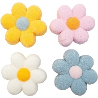 Pastel bloemenmarshmallows - 12 stuks