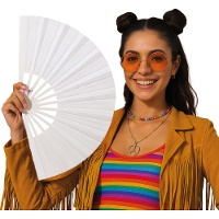 Klassieke stoffen waaier 60 x 30 cm