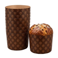 Wegwerpvormen voor panettone van 0,5 kg - 10 stuks