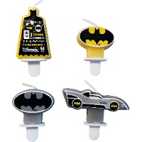 Batman-kaarsjes - 4 stuks