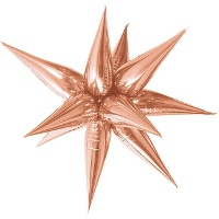 3D Ster Ballon van 66 cm - J&E - 1 stuk