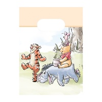 Papieren zakjes Winnie the Pooh - natuurthema - 4 stuks