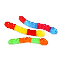 Meerkleurige Wormen - Fini Worms - 90 gr
