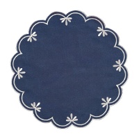 Ronde placemat 38 cm met gegolfde rand - 1 stuk