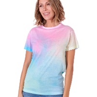 Multicolor 100% katoenen T-shirt voor volwassenen - 1 stuk