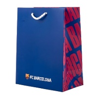 Cadeauzak 40 x 30 x 12 cm Barcelona blauw