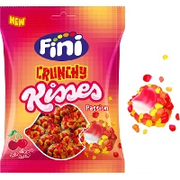 Crunchy Kisses Passion - Zure kers - Fini - 75 g